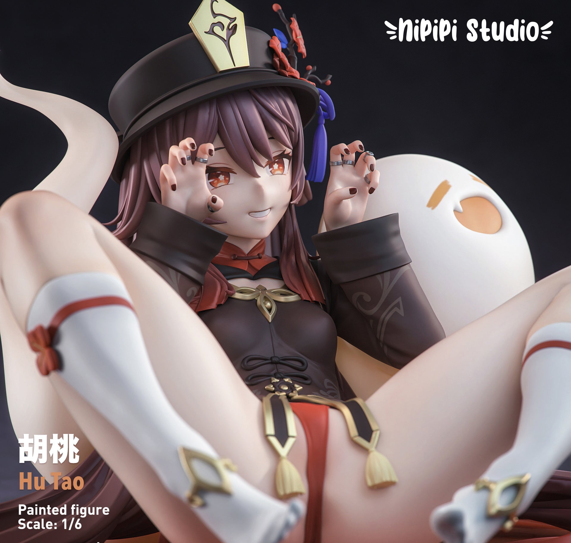 NiPiPi Studio Genshin Impact Hu Tao Cosplay Costume - Premium Quality Anime Outfit for Halloween, Cosplay Events & Themed Parties