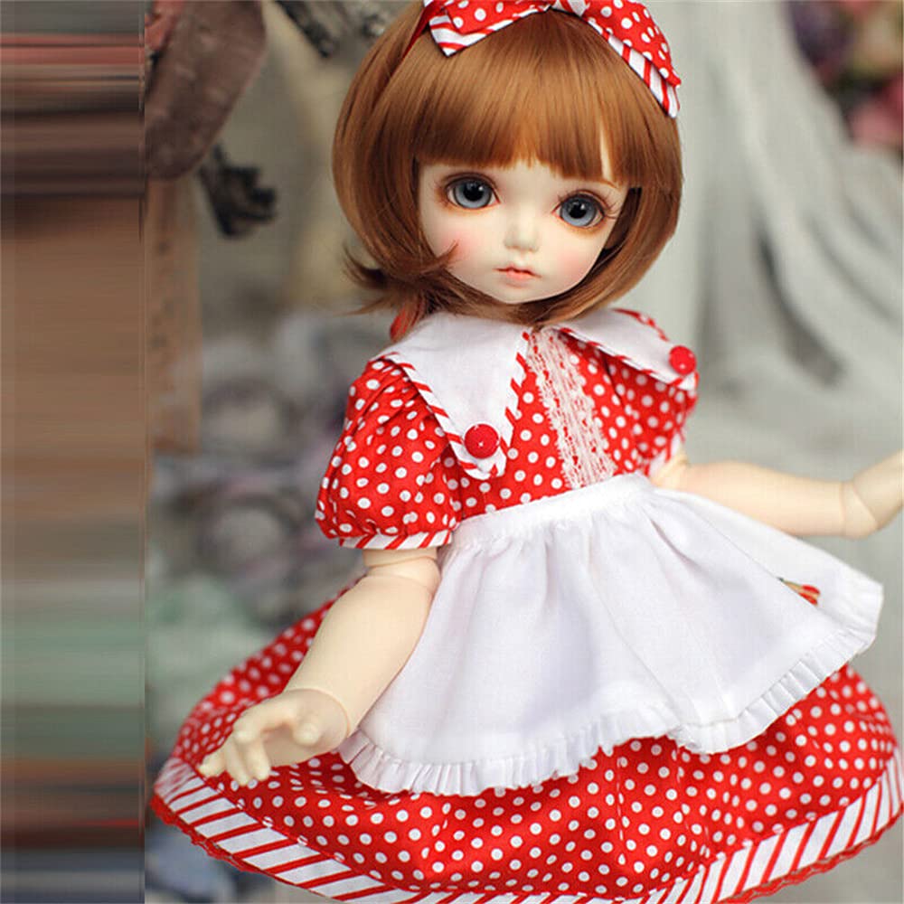 WELLVEUS 1/4 BJD SD Doll for Girls - DIY Toy with Female Body, Face Makeup, Eyes, Hair Wig & Dress - Perfect Birthday Gift for Collectors & Cosplay Enthusiasts | Great for Photo Shoots, Display & Role Playing