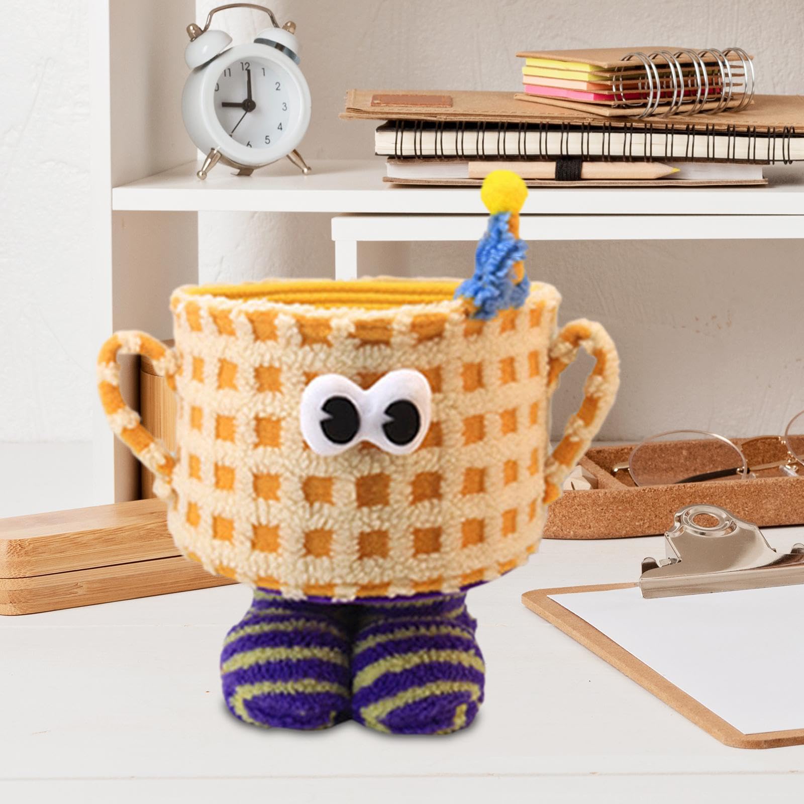 Farmhouse Toy Storage Basket - Yellow for Home & Playroom Organization