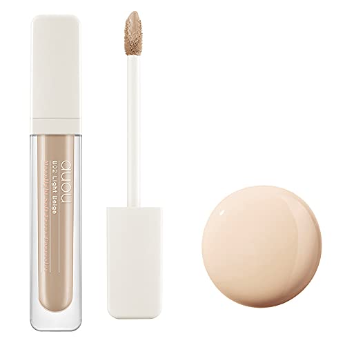 1PC Moonlight Soft Focus Concealer - Air Breathable Lightweight Liquid Concealer for Full Coverage, Invisible Finish with Precise Brush Tip (Shade B02) | Perfect for Daily Makeup, Dark Circle Correction & Flawless Complexion