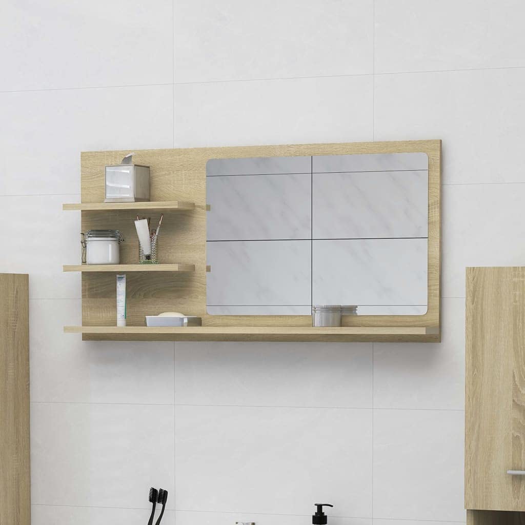 Sonoma Oak Bathroom Wall Mirror - 35.4