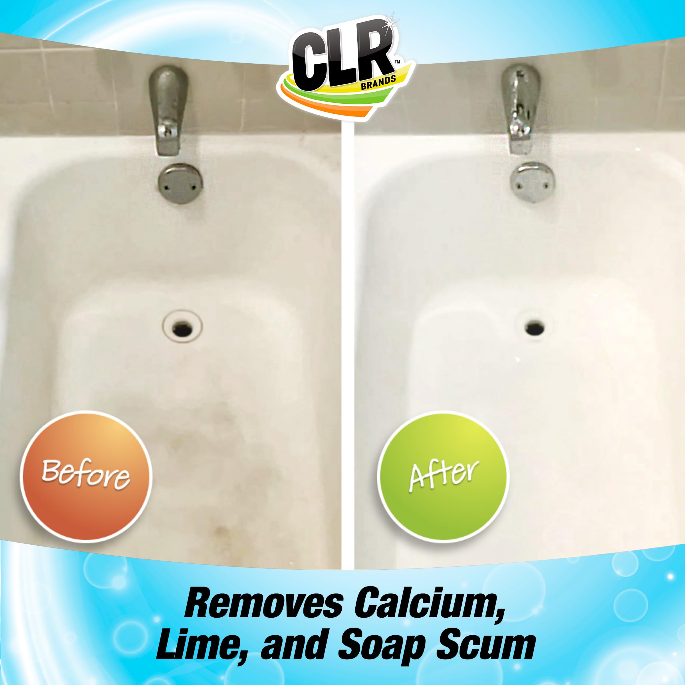 CLR Brilliant Bath Foaming Action Bathroom Cleaner Spray - 26oz (Pack of 2) - Powerful Toilet, Shower, Sink & Stainless Steel Cleaner with Refreshing Lavender Scent - Ideal for Deep Cleaning Bathrooms, Kitchens & Glass Surfaces