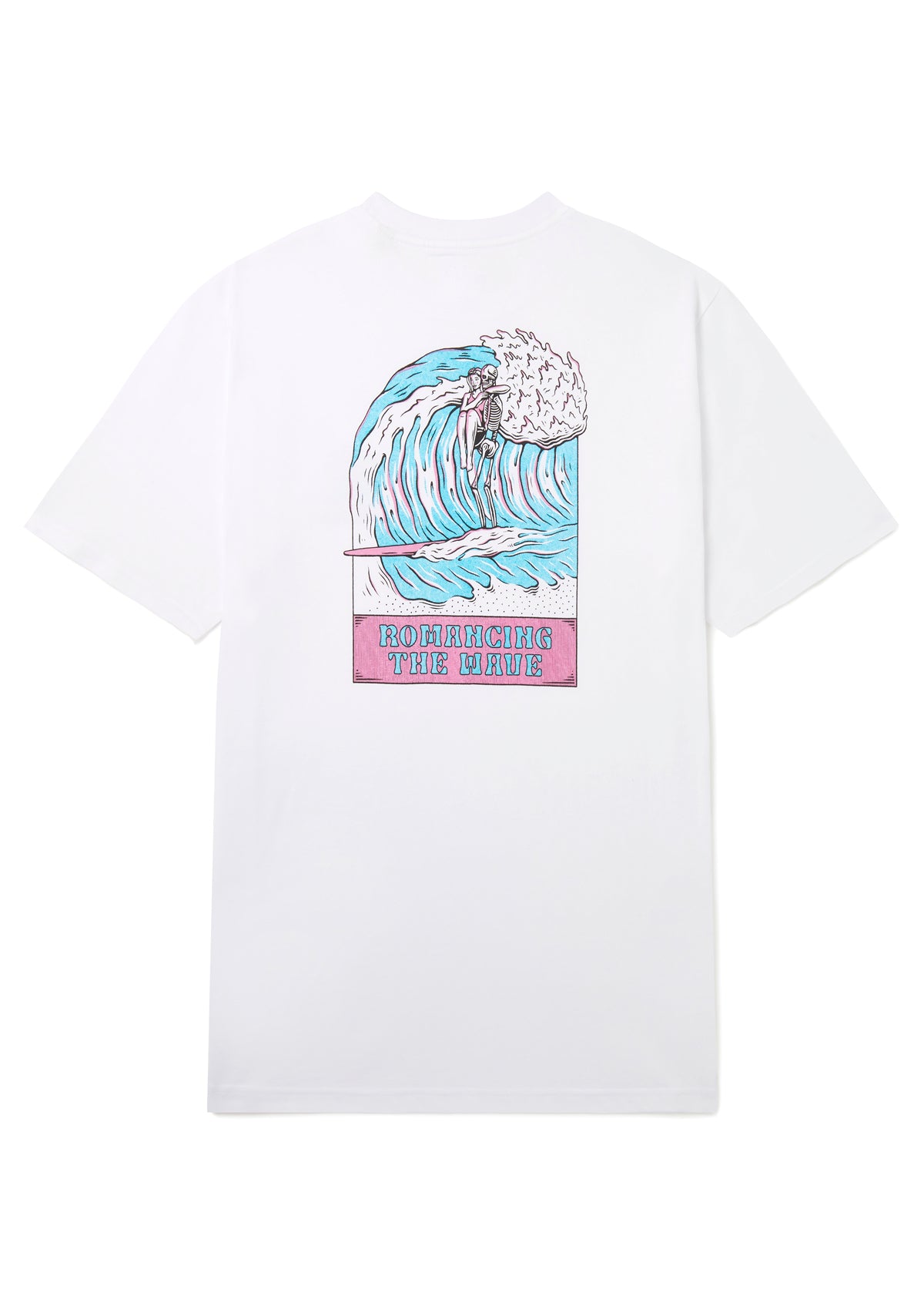 Romantic Wave Graphic T-Shirt for Men & Women - Soft Cotton Casual Tee - Perfect for Beach Outings, Summer Vacations & Date Nights