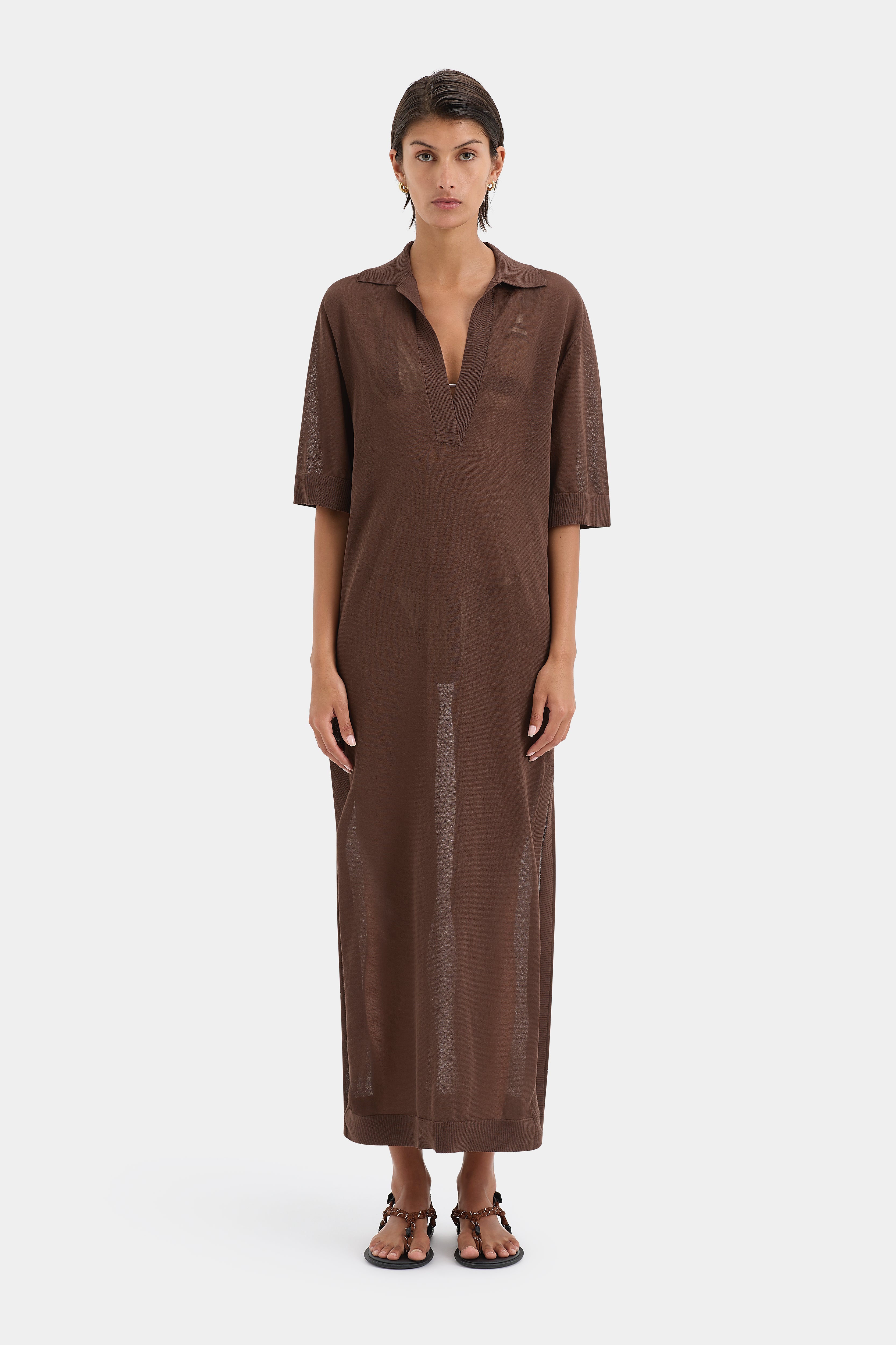 Stylish Coastline Overlay Dress for Women - Flowy Boho Maxi Dress with Lace Trim - Perfect for Beach Vacations, Summer Parties & Casual Outings