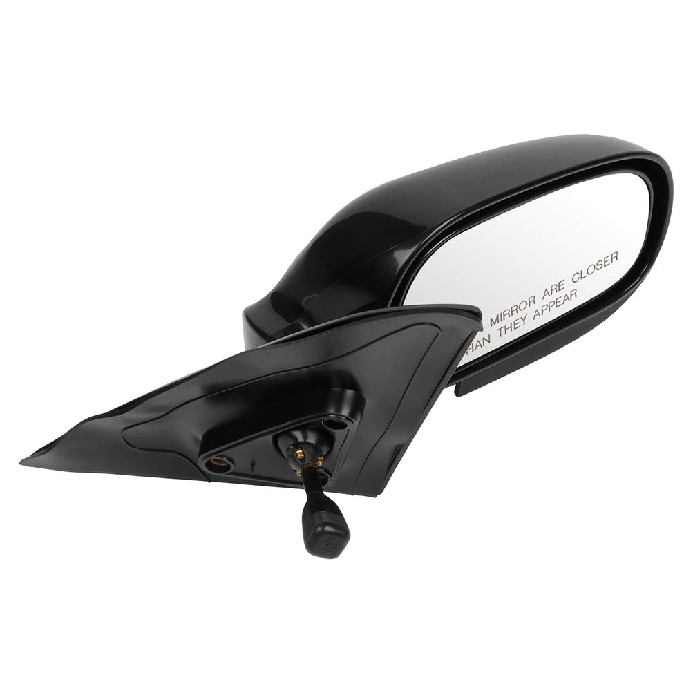 OCPTY Black Right Side Mirror Replacement for 1993-1997 Toyota Corolla - Textured Glass, Manual Remote & Folding | Perfect for Parking, Lane Changes & Improved Visibility