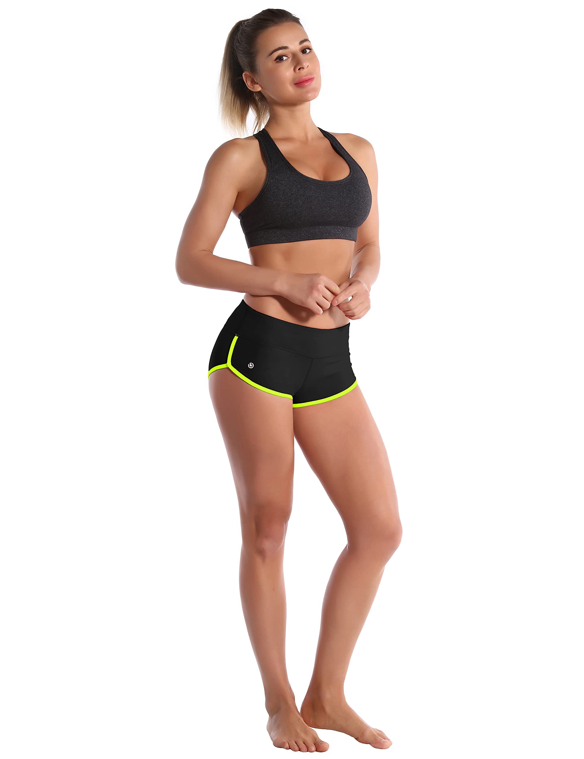 BUBBLELIME Women's Sexy Booty Yoga Shorts XS-XXL - High Waisted Tummy Control Workout Running Shorts with Moisture Wicking & UPF 30+ for Yoga, Gym, Fitness & Active Lifestyle