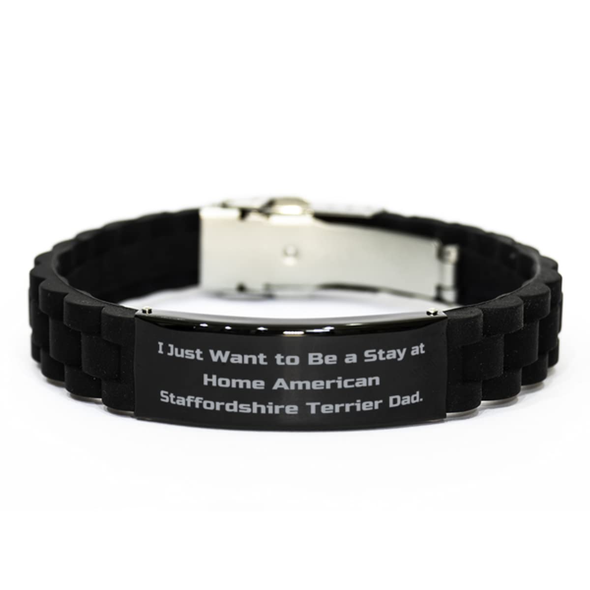 American Staffordshire Terrier Dog Lover Bracelet - Adjustable Black Glidelock Clasp Holiday Gift for Pet Owners | Perfect for Casual Wear, Gifts & Dog-Themed Events