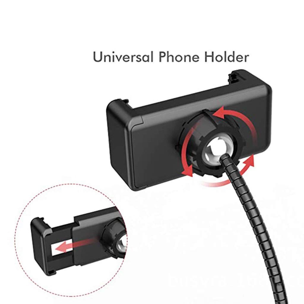 Dimmable LED Ring Light with Tripod Stand & Phone Holder - 3 Color Modes, 360° Adjustable Angle for Makeup, Live Streaming, YouTube Videos, TikTok Content Creation & Photography (Compatible with iPhone/Android)