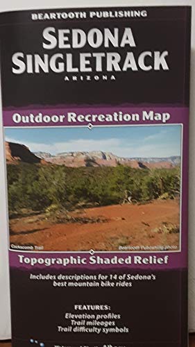 Sedona Singletrack Mountain Bike Trail Map - Detailed Outdoor Adventure Guide for Hiking & Biking in Arizona Red Rocks | Perfect for Trail Planning & Navigation