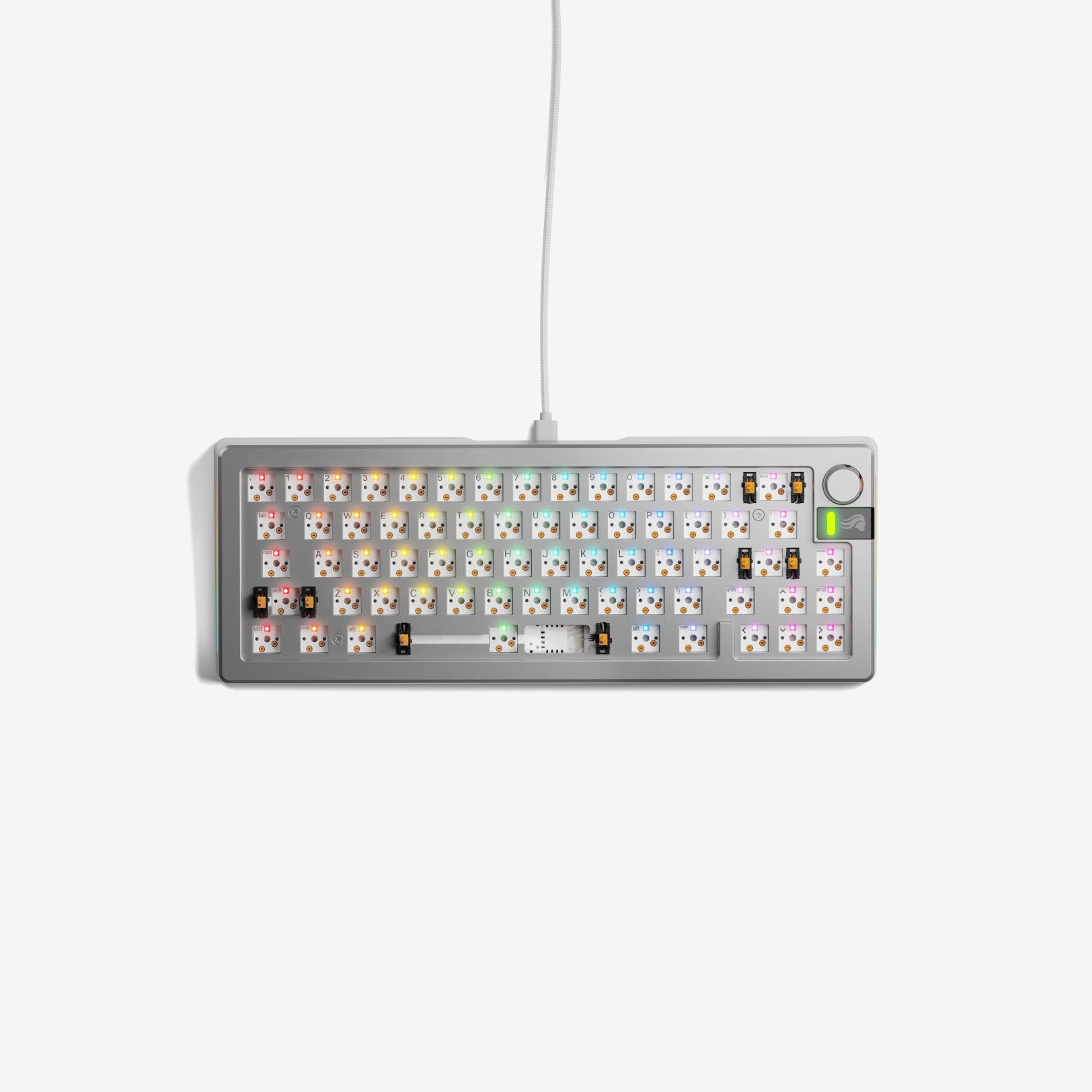 GMMK 3 PRO 60% Hot-Swappable Mechanical Gaming Keyboard Barebones Kit - Compact RGB Backlit for PC/Mac, Perfect for Esports & Typing Enthusiasts