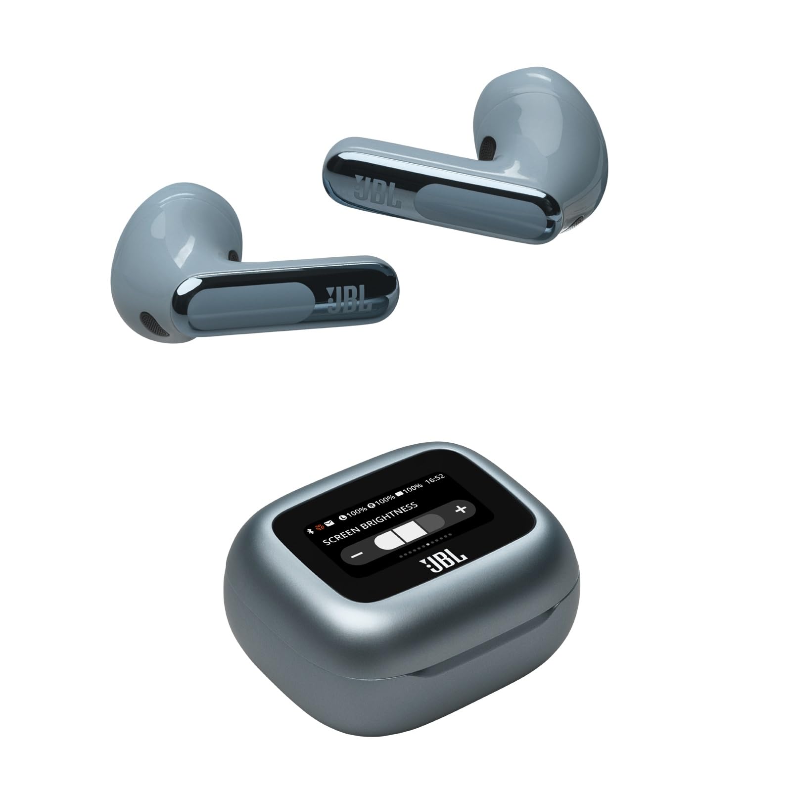 JBL Live Flex 3 Wireless Bluetooth Earbuds - 50H Battery, True Adaptive Noise Cancelling, Hi-Res Audio, IP54 Waterproof, Open-Back Stick Design (Blue) | Perfect for Gym, Commuting & Travel