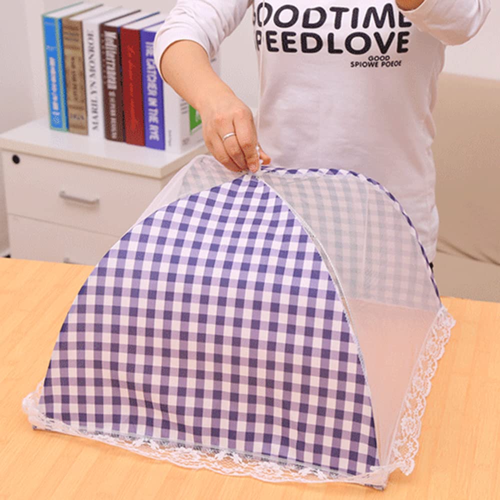 Collapsible Pop-Up Mesh Food Cover - Fly & Insect Protector for Cakes, Fruits & Food Storage - Breathable Black Kitchen Net (1 Pack) - Perfect for Outdoor Picnics, BBQs & Indoor Food Protection