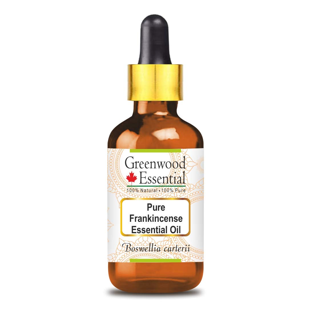 Pure Frankincense Essential Oil (Boswellia Carterii) - 10ml Steam Distilled Therapeutic Grade with Glass Dropper for Aromatherapy, Massage & Skin Care