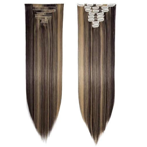 Dark Brown Mix Ash Blonde