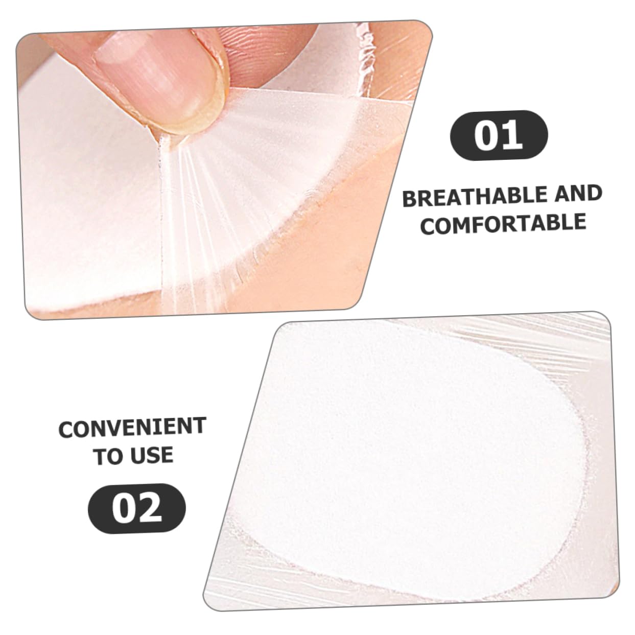 Baluue 2 Pack Underarm Sweat Stickers for Women - Absorbent Cotton Anti-Perspirant Pads with Release Paper (8 Sheets Each) - Stay Fresh & Dry All Day for Workouts, Yoga, and Daily Wear