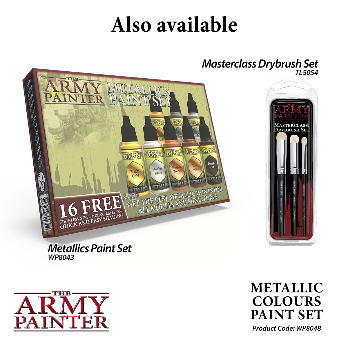 Warpaints Metallics: Premium Metallic Paint Set for Miniatures & Models - Perfect for Warhammer, D&D, and Cosplay