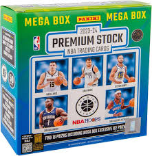 2023-24 Panini Premium Stock Basketball Mega Box - Collectible Trading Cards for NBA Fans - Perfect for Collectors, Gifts, and Game Room Decor