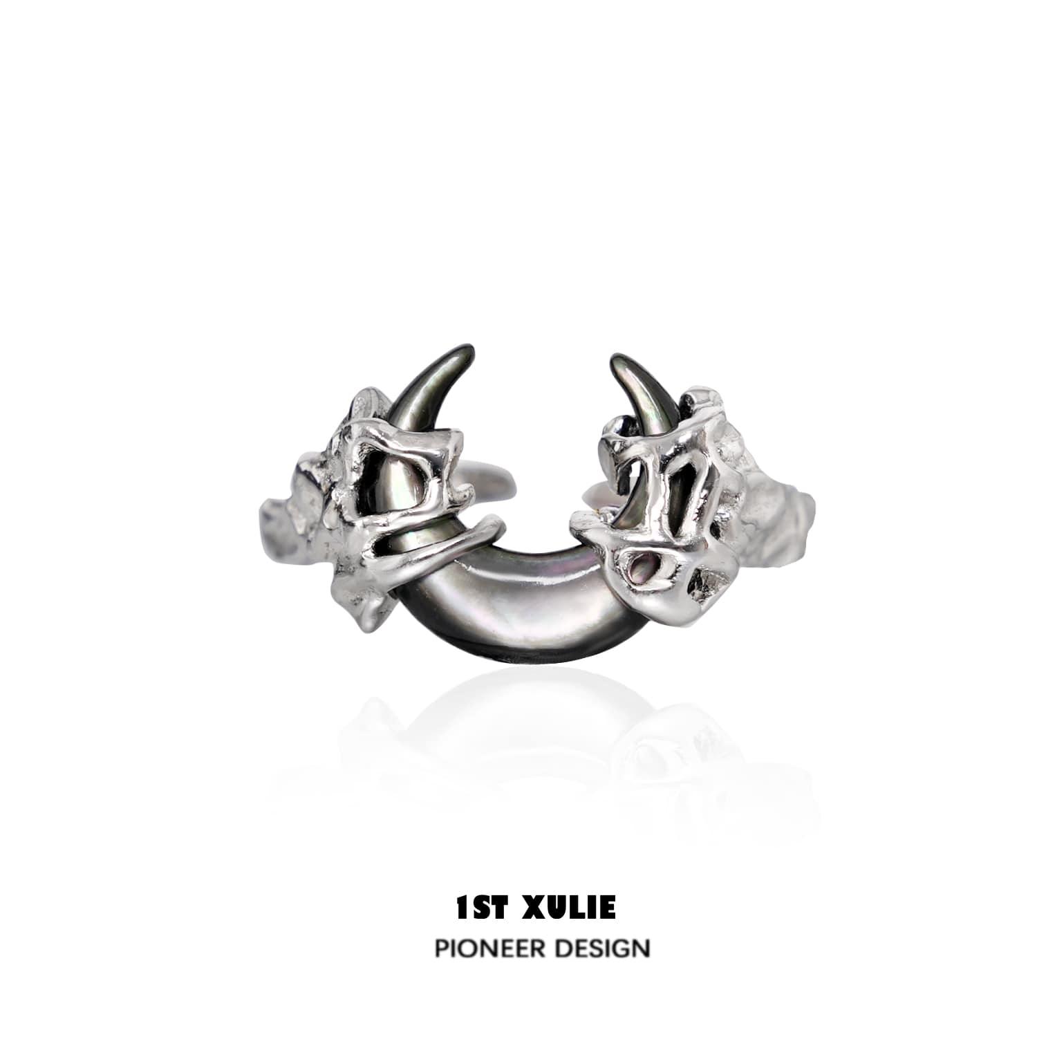 MYTH OF THE MOON Sterling Silver Adjustable Opening Ring™ - Elegant Stackable Jewelry for Women, Perfect for Everyday Wear, Gifts & Special Occasions