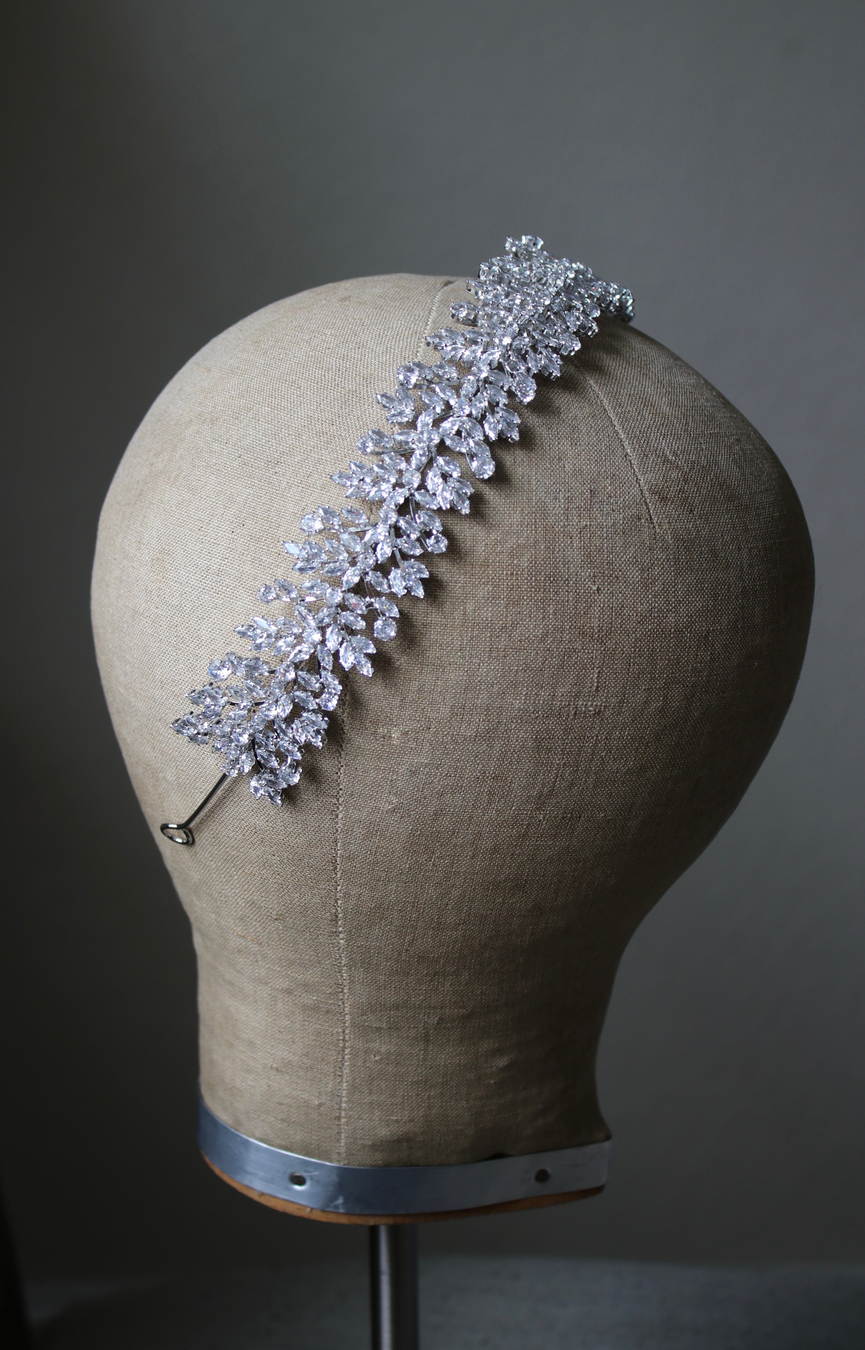 FIORENTINA Simulated Diamond Headband - Elegant Rhinestone Hair Accessory for Women, Bridal Party, Prom & Special Occasions