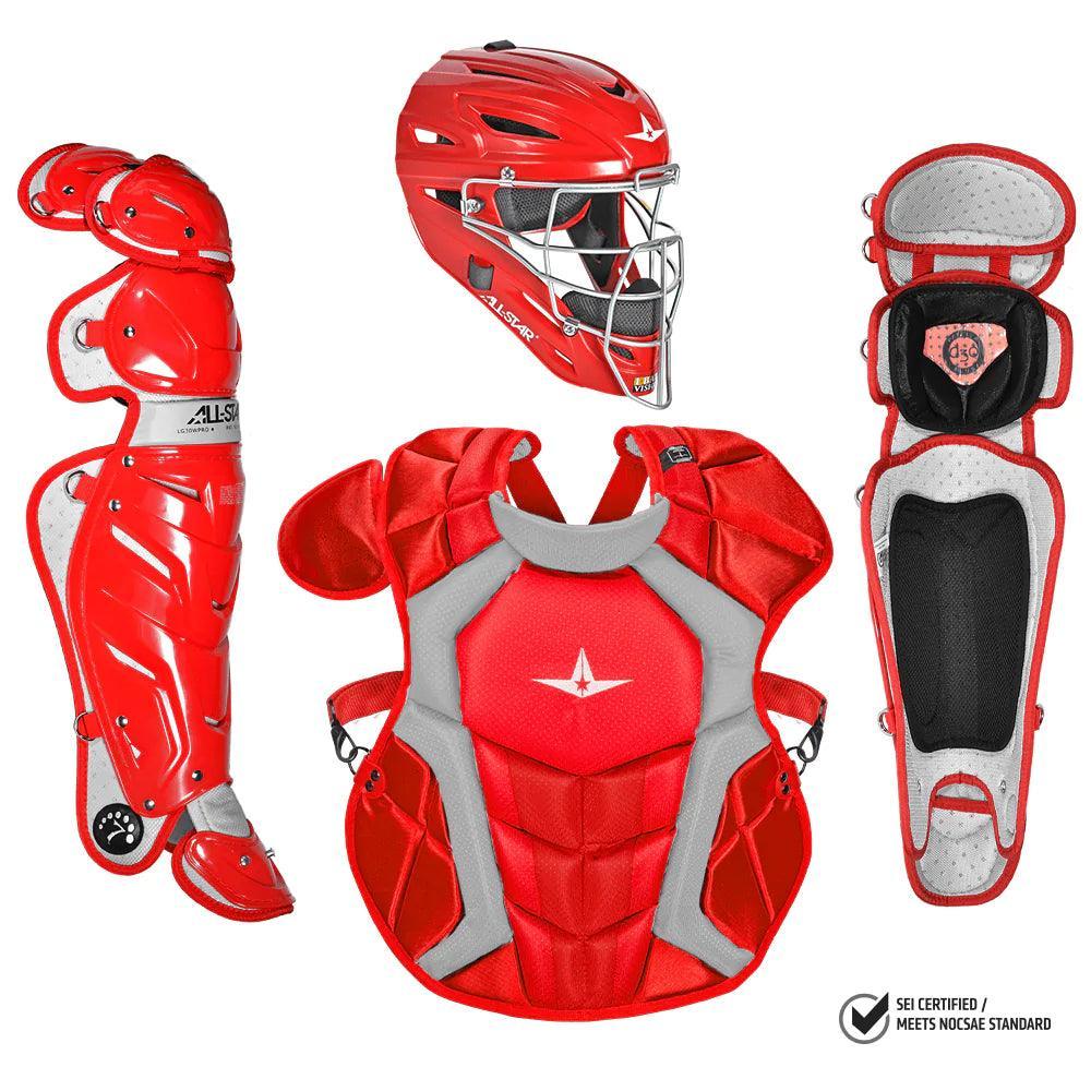 All Star S7 Adult Pro Catcher's Kit - NOCSAE Approved Baseball Gear (CKCCPRO1) | Perfect for Professional & Amateur Catchers - Game & Practice Use