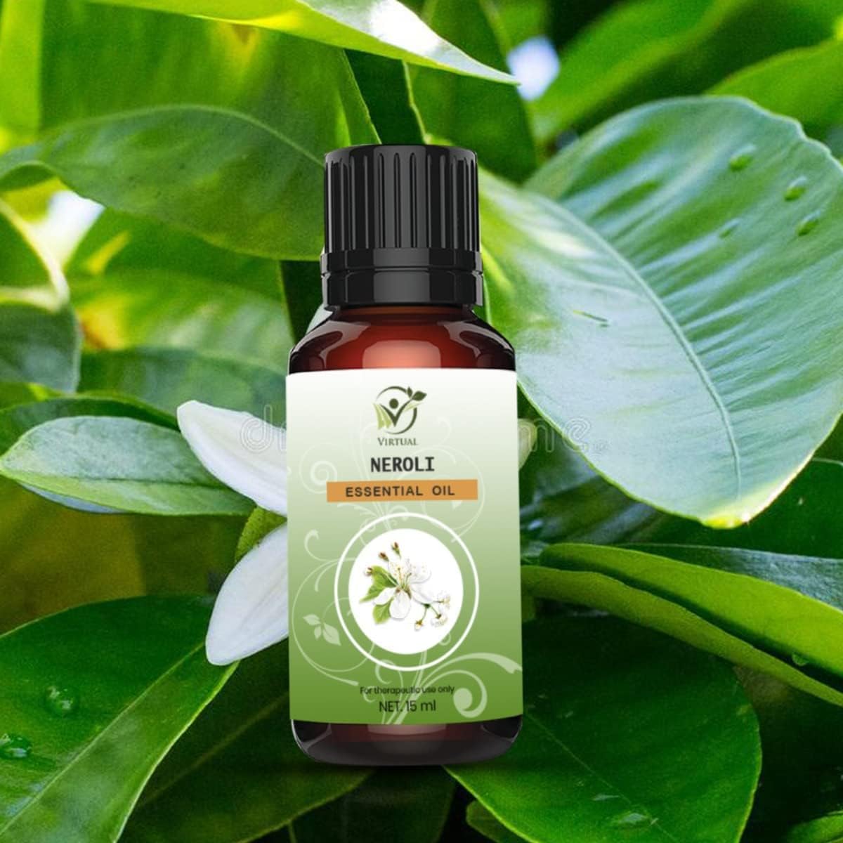 100% Pure Neroli Essential Oil - Undiluted, Therapeutic Grade for Anti-Aging, Acne, Dry Skin & Wrinkles - Aromatherapy & Skincare (15ml) - Perfect for Massage, Diffusers & DIY Beauty Products