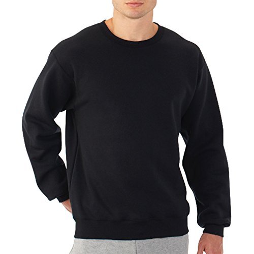 Fruit of the Loom Men's Fleece Crewneck Sweatshirt - Soft Comfortable Pullover for Casual Wear, Gym & Outdoor Activities
