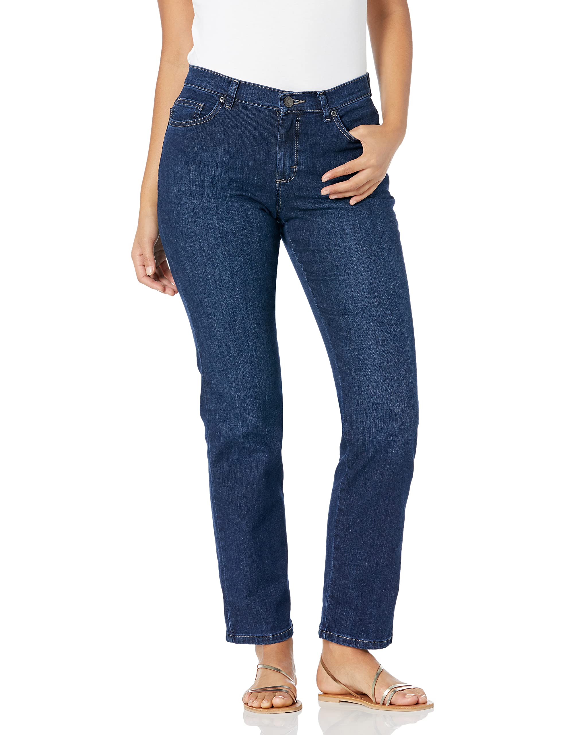 Lee Women's Relaxed Fit Straight Leg Jean - Comfortable Stretch Denim Pants for Casual Wear & Everyday Outfits | Perfect for Work, Travel & Weekend Errands