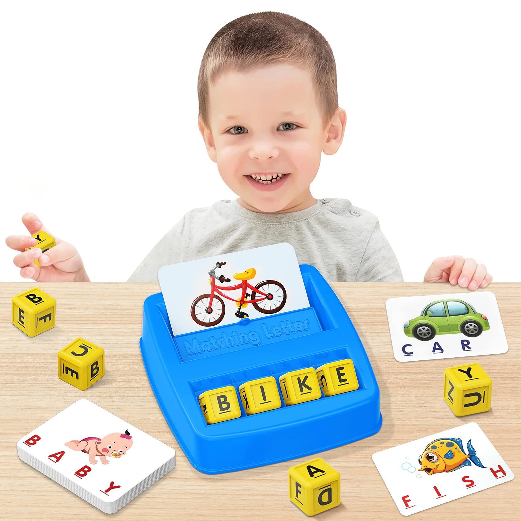 NARRIO Educational Alphabet Matching Game for Kids Ages 2-8 | ABC Learning Toys for Preschoolers & Toddlers | Perfect Christmas Birthday Gift for 3-6 Year Old Boys & Girls | Fun Classroom & Homeschool Learning Activity