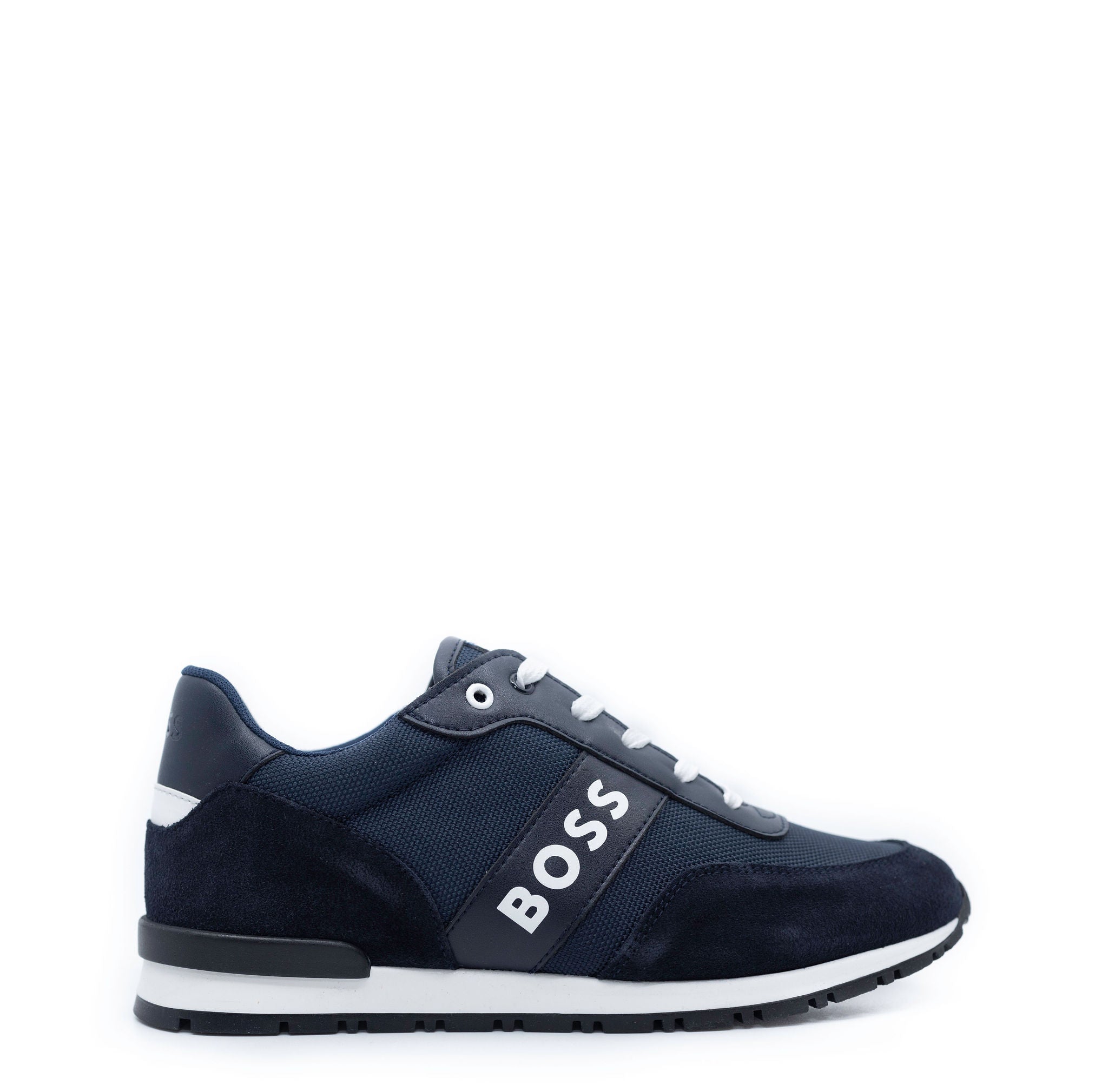Hugo Boss Navy Lace-Up Sneakers for Men - Premium Casual Shoes for Walking, Work & Everyday Wear