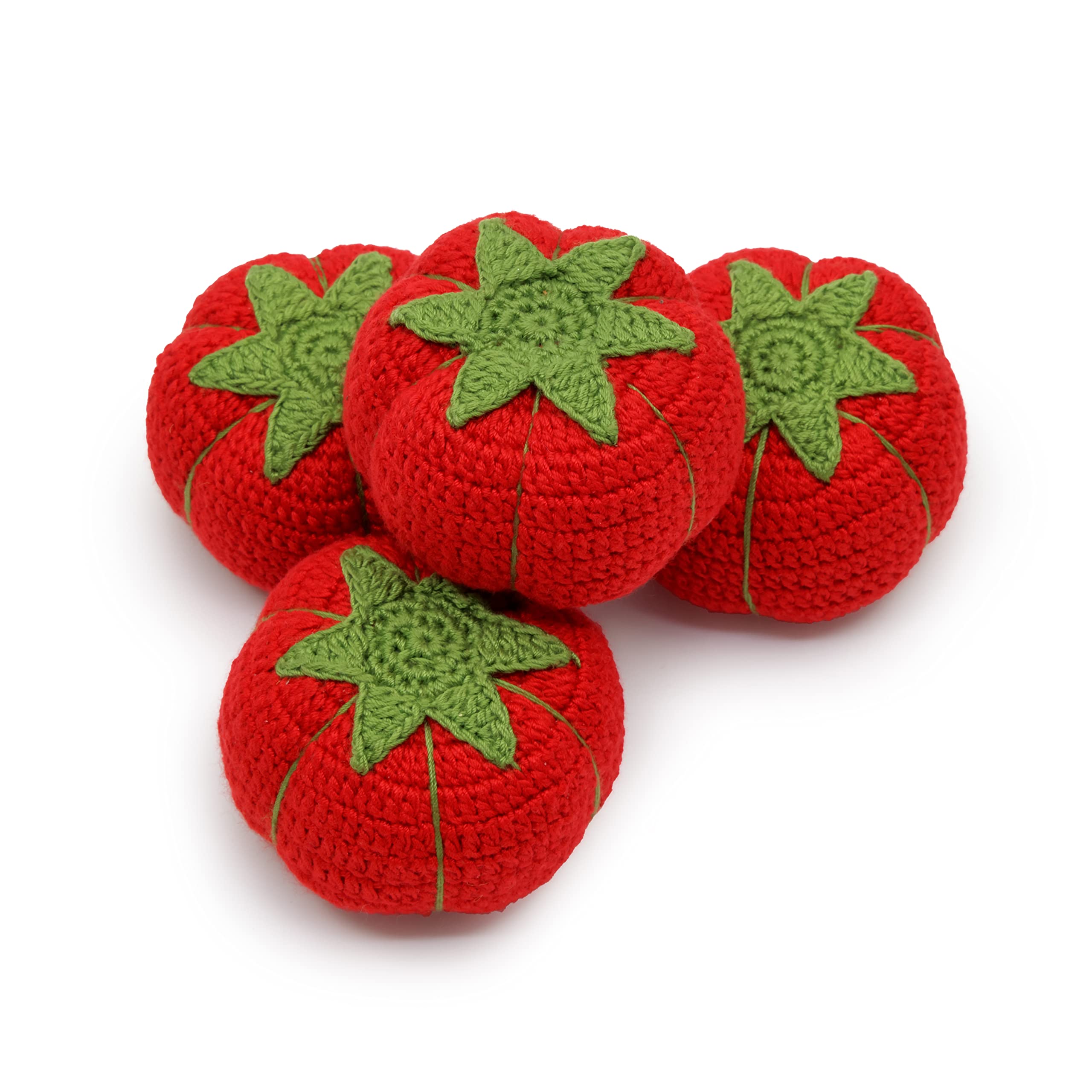 Dritz Tomato Pattern Weights - Set of 4 Red Sewing Weights for Quilting, Dressmaking & Fabric Crafts | Perfect for Holding Patterns in Place During Cutting