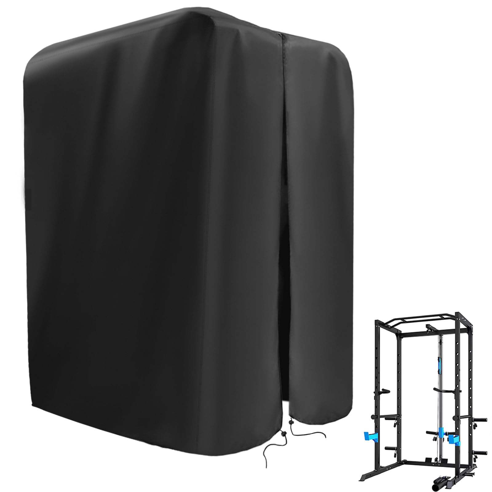 **Waterproof Gym Rack Cover with Heavy-Duty Zipper - Protective Cover for Squat Rack, Weight Lifting Rack & Home Gym Equipment - Indoor & Outdoor Use for Home, Garage, or Backyard Workouts**