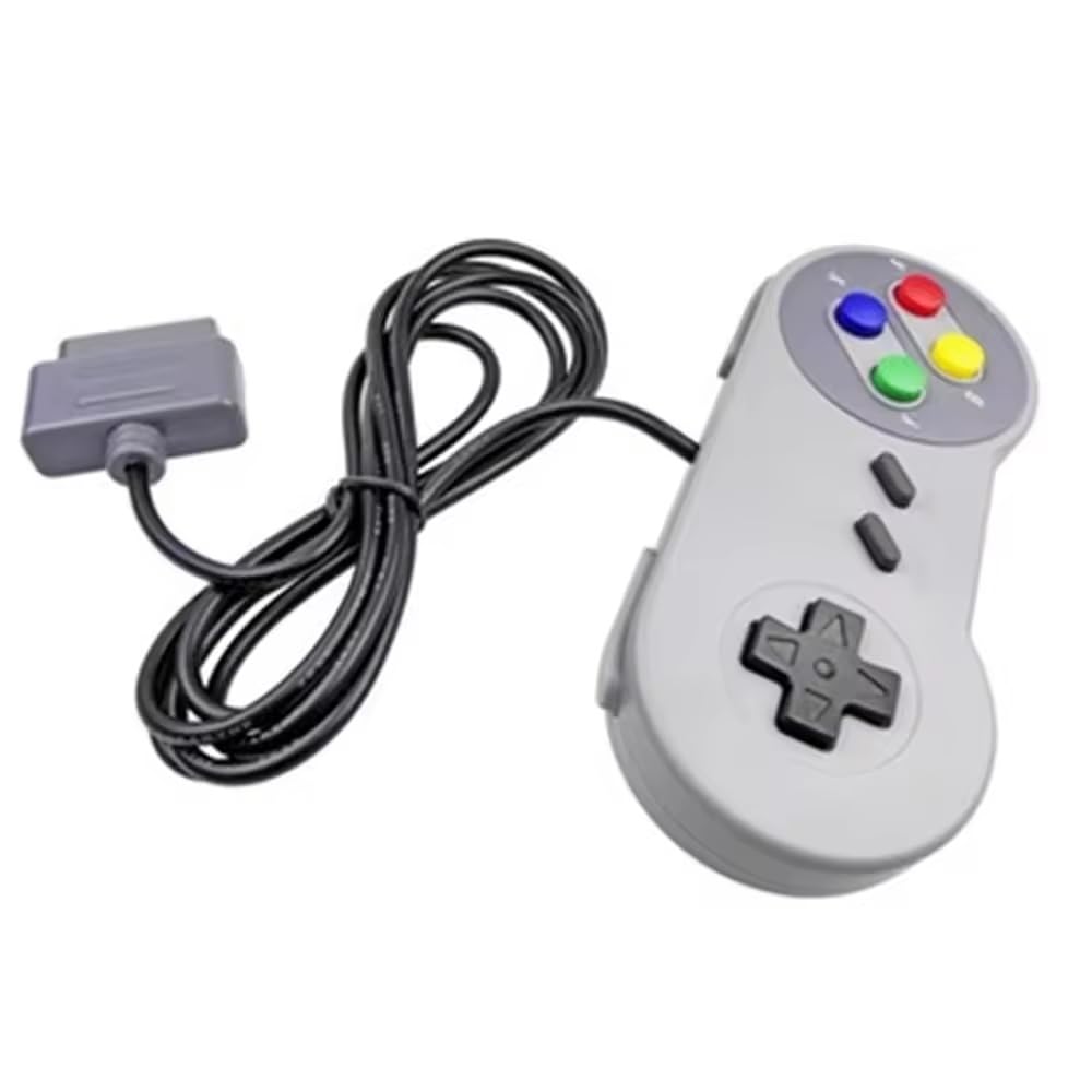 2-Pack Super Nintendo SNES Controller Gamepad - Classic Wired USB Controllers for Retro Gaming, PC & Raspberry Pi - Perfect for Nintendo Switch, Emulators & Multiplayer Gaming