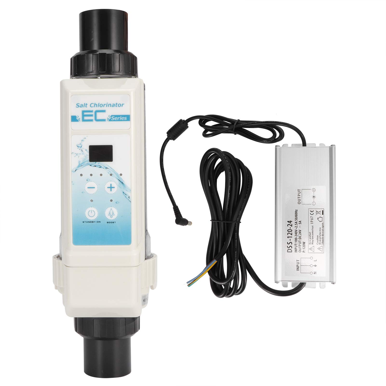 Salt Water Pool Chlorinator System - 25,000 Gallon Saltwater Pool Chlorine Generator | Compatible with 1.5