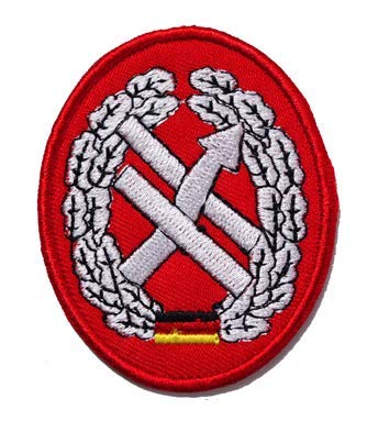 German Bundeswehr Army PSYOPS Beret Military Patch - Embroidered Tactical Badge with Hook & Loop for Uniforms, Hats & Tactical Gear - Perfect for Military Enthusiasts, Cosplay & Collectors