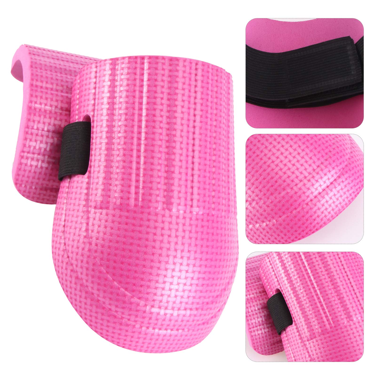 DOITOOL Floor Cleaning Kit with 2 Pairs EVA Foam Knee Pads - Heavy Duty Tile, Construction & Gardening Knee Protection - Non-Slip Cushion for Floor Installation, Maintenance & Cleaning Work