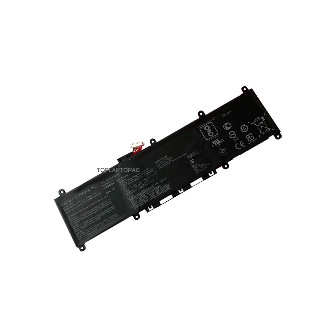 Original ASUS C31N1733 11.55V 42Wh 3640mAh Replacement Laptop Battery - Compatible with Asus Vivobook Flip TP412U TP412UA 3ICP5/58/78 Series Notebook - Perfect for Work, Travel & Home Office Use