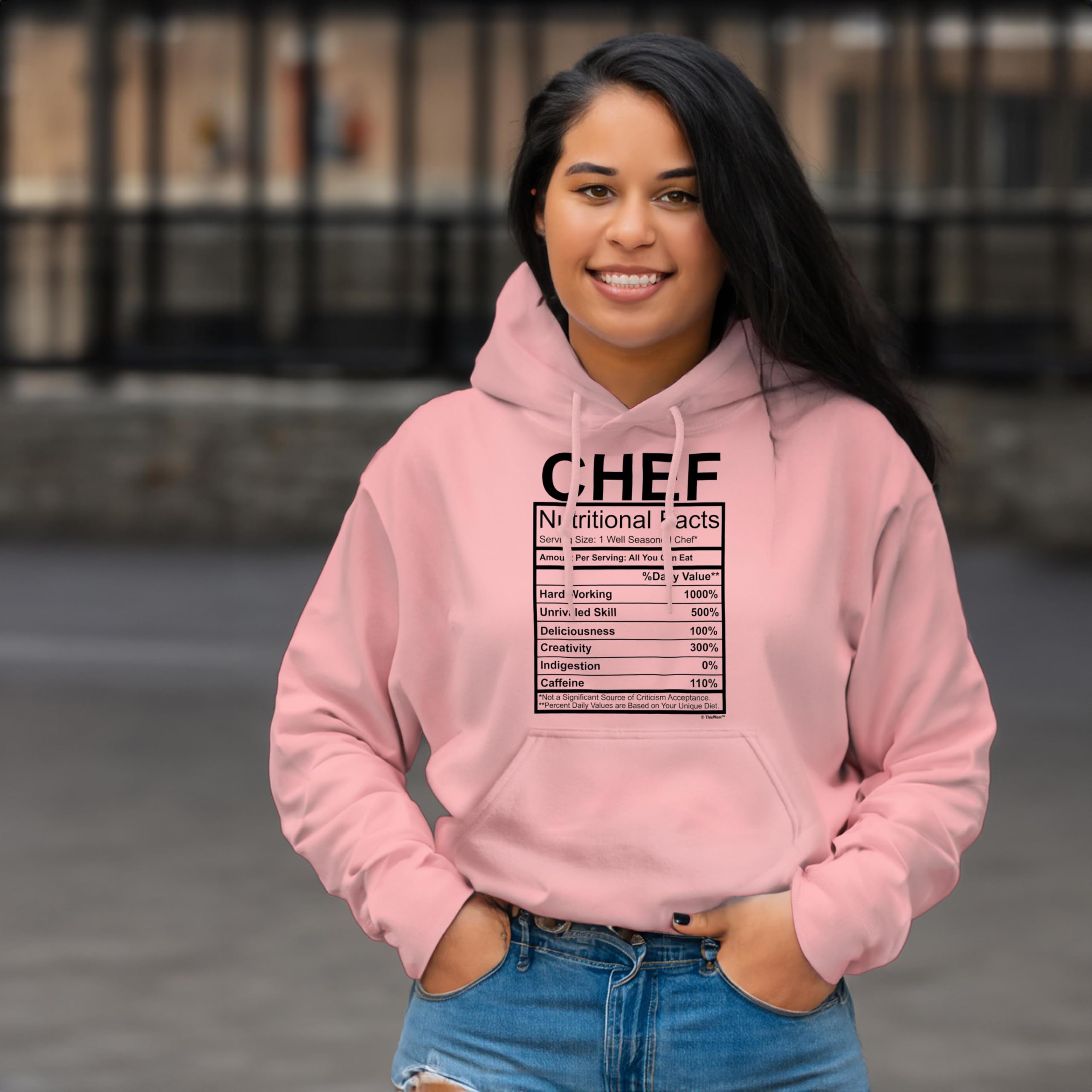 ThisWear Funny Chef Gift Hoodie - Nutrition Facts Gag Sweatshirt for Cooking Enthusiasts | Perfect for Kitchen Pranks, Chef Appreciation & Comedy Gifts