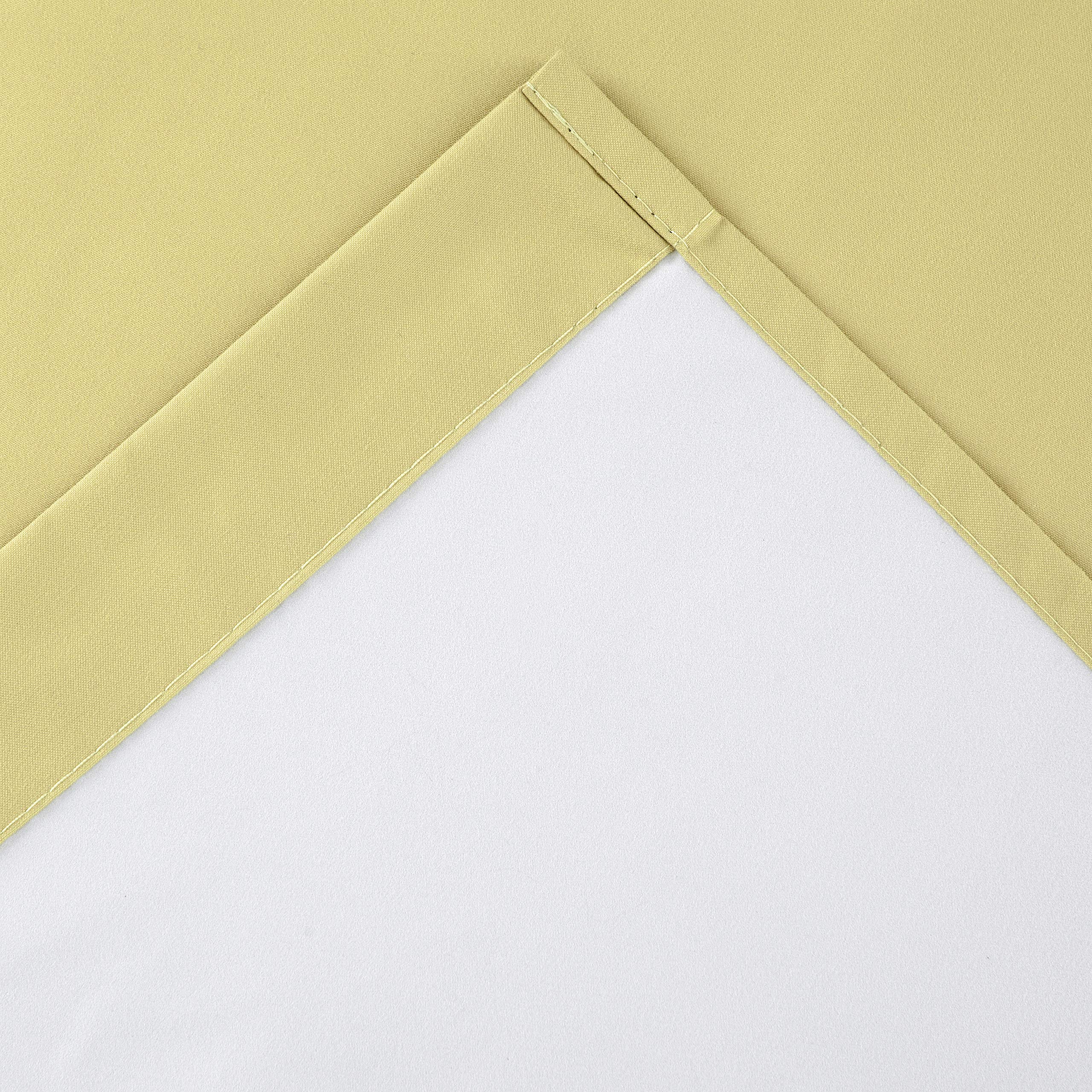 Rooney Yellow Blackout Curtains for Bedroom & Living Room - Thermal Insulated Room Darkening Grommet Curtains, 2 Panels (52x63 Inches) - Perfect for Home Theater, Nursery & Light Sleepers