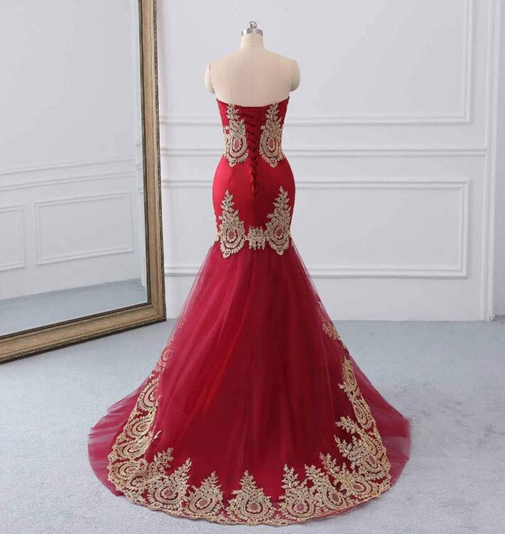 Elegant Backless Mermaid Evening Dress for Women - Long Formal Prom Gown with Embroidery for Parties, Galas & Special Occasions
