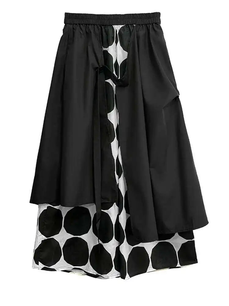 Plus Size Black Polka Dot Vest & Wide Leg Pants 2-Piece Set - Women's Fashion V-Neck Sleeveless Outfit for Spring/Fall 2025 | Office Wear, Casual Chic, Party Outfit