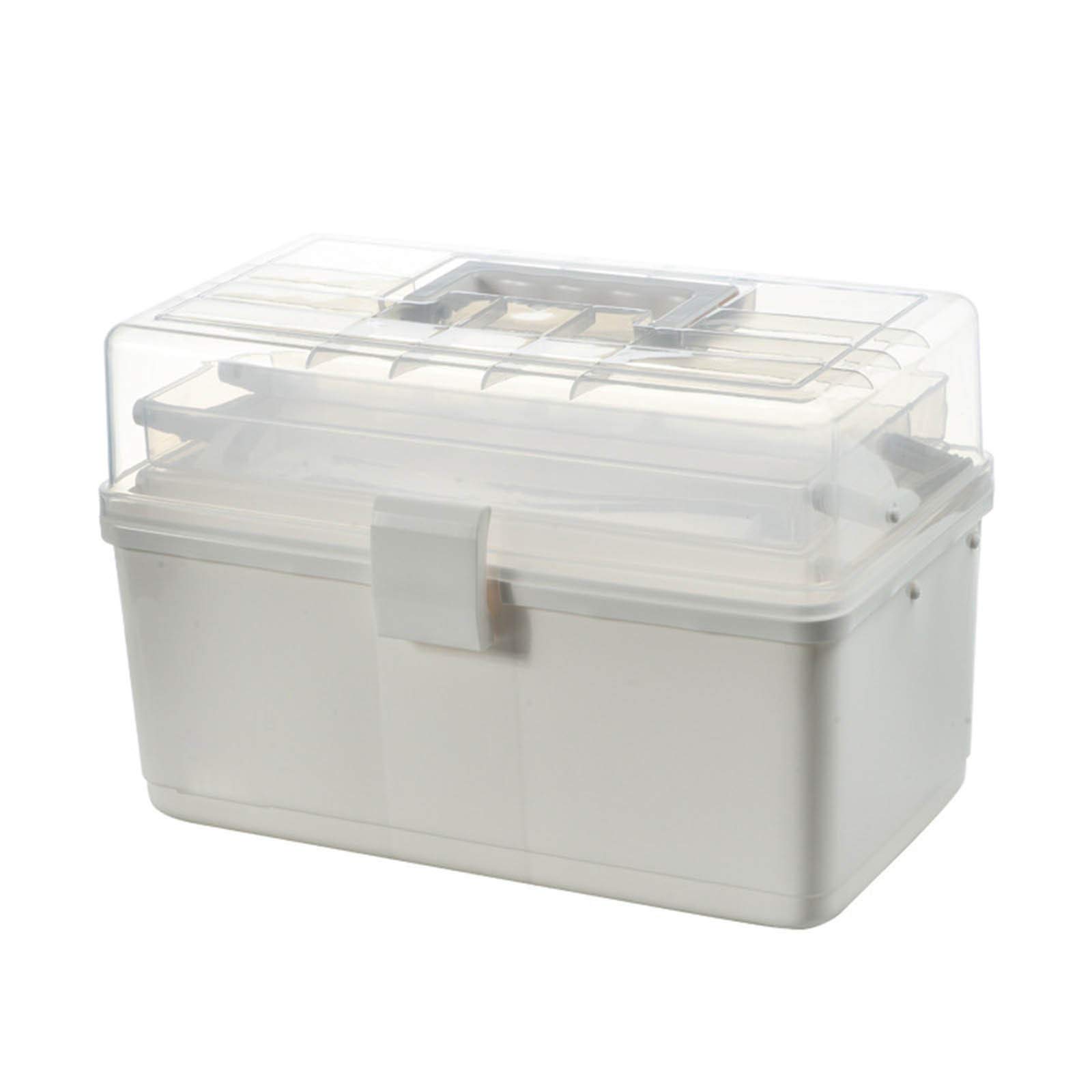 3-Tier Clear Plastic Storage Cabinet Box - First Aid & Medicine Organizer, Baby Clothes Shelf, Home Organization for Bathroom, Kitchen & Bedroom