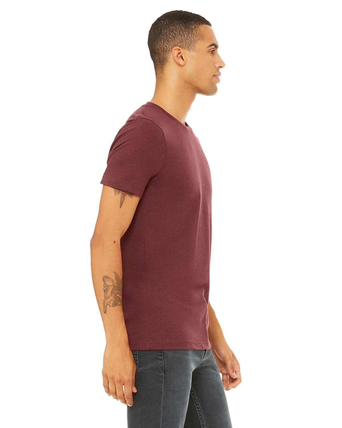 Bella + Canvas 3001CVC Unisex Heather CVC Crew Neck T-Shirt - Soft Cotton Blend Tee for Men & Women - Perfect for Casual Wear, Screen Printing & Everyday Comfort