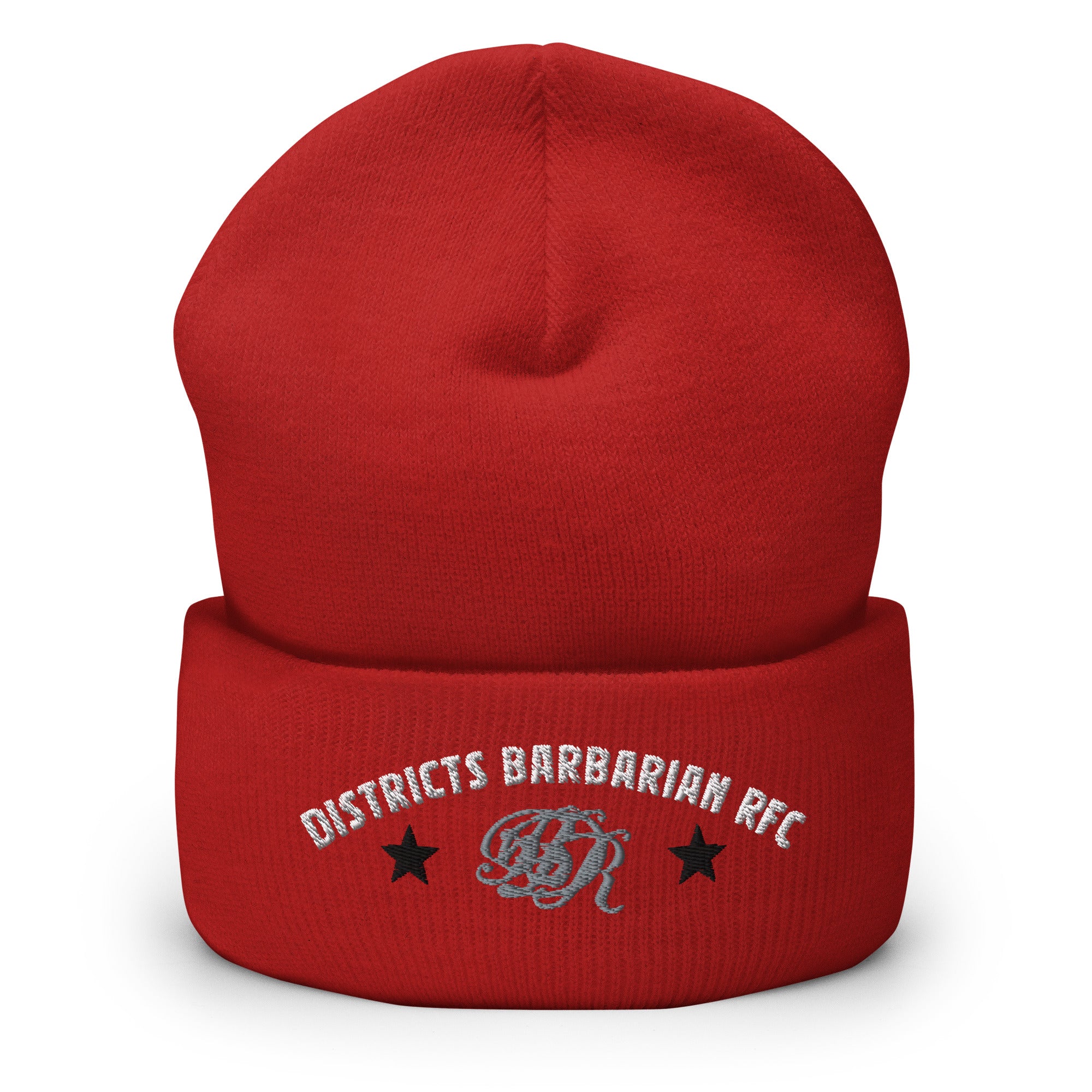 Districts Barbarian RFC Cuffed Beanie - Winter Knit Hat for Men & Women - Warm Fleece Lined Skull Cap for Outdoor Activities, Running, Hiking, and Snow Sports