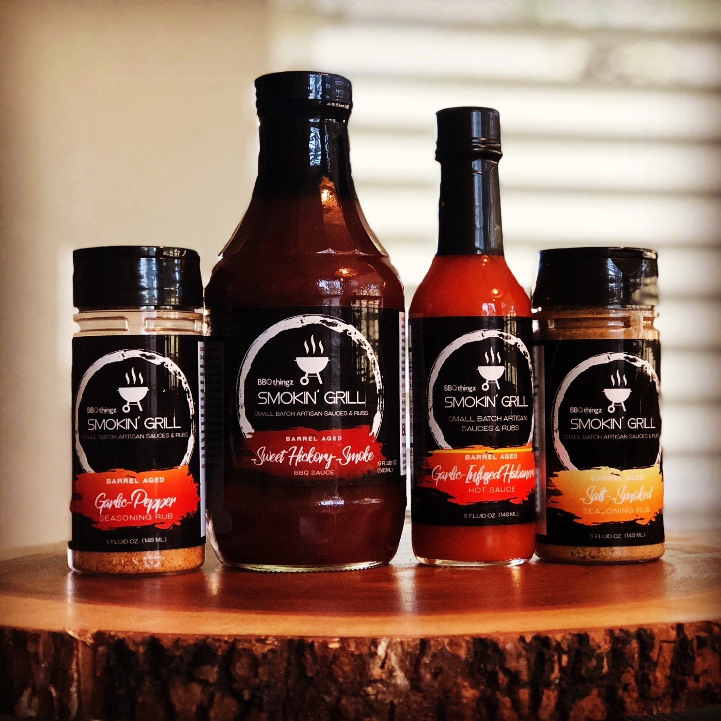 Barrel Aged Handcrafted Chipotle Infused Jalapeño Hot Sauce - Small Batch Artisan Hot Sauce for BBQ, Tacos & Wings | BBQthingz™