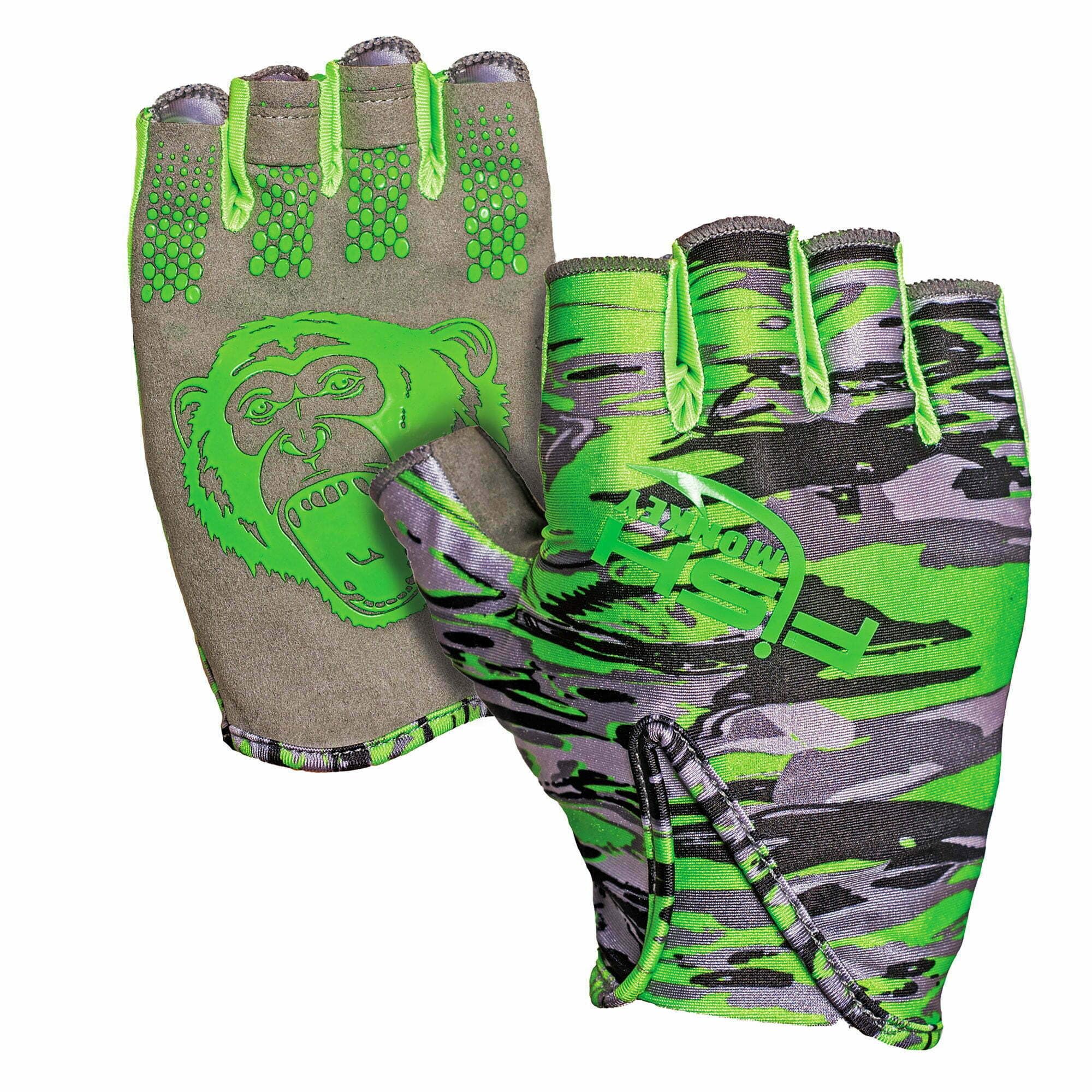 Fish Monkey FM18 Stubby Gloves - Durable Fishing Gloves for Cold Weather, Saltwater & Freshwater Fishing - Perfect for Kayak, Boat & Ice Fishing Adventures