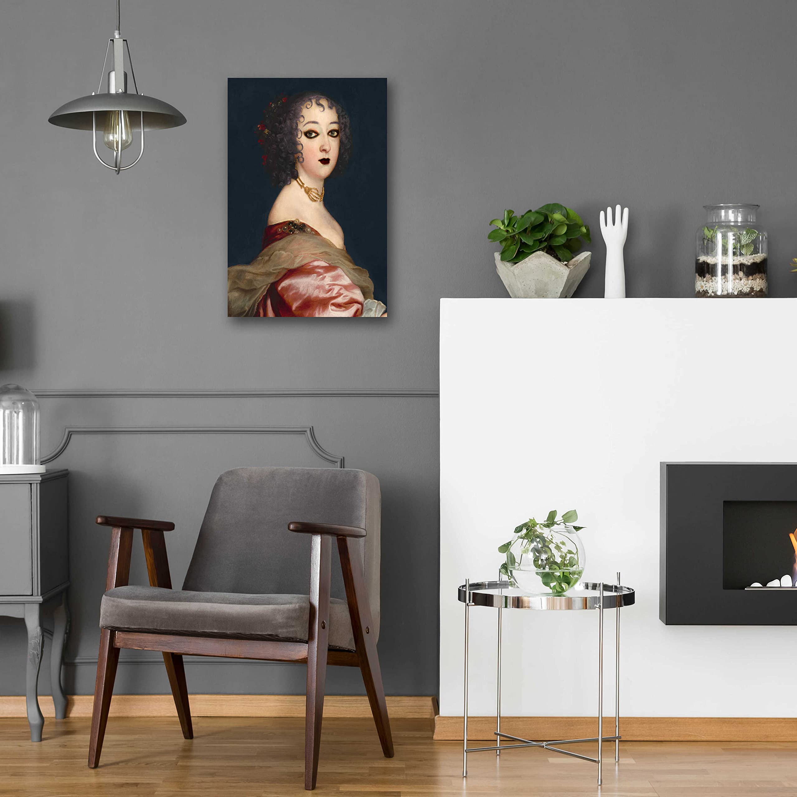 Grace Popp's 'Gothic Jane II' Acrylic Glass Wall Art - 16x24 Inches Modern Home Decor for Living Room, Bedroom & Office