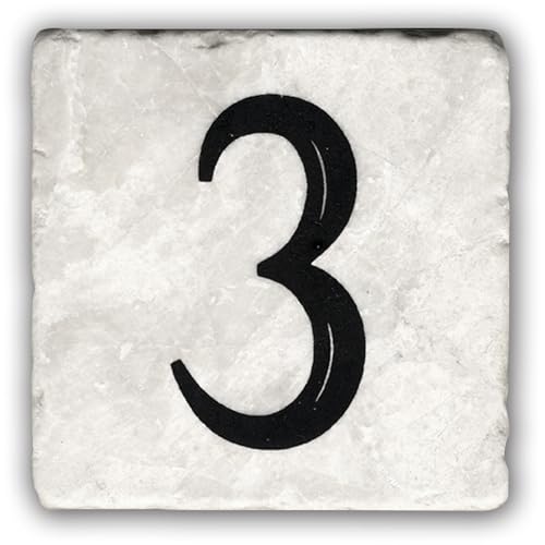 Beige Number Tile-3