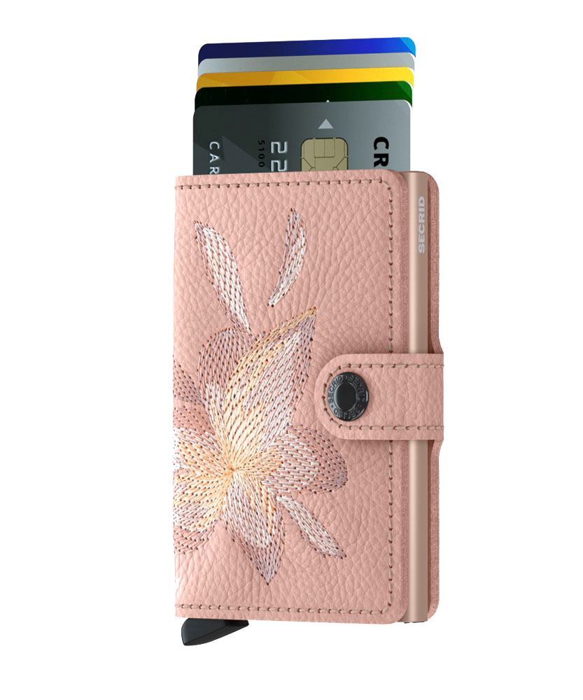 SECRID RFID Mini Wallet with Stitch Design - Slim & Secure Card Holder for Travel, Business & Everyday Use