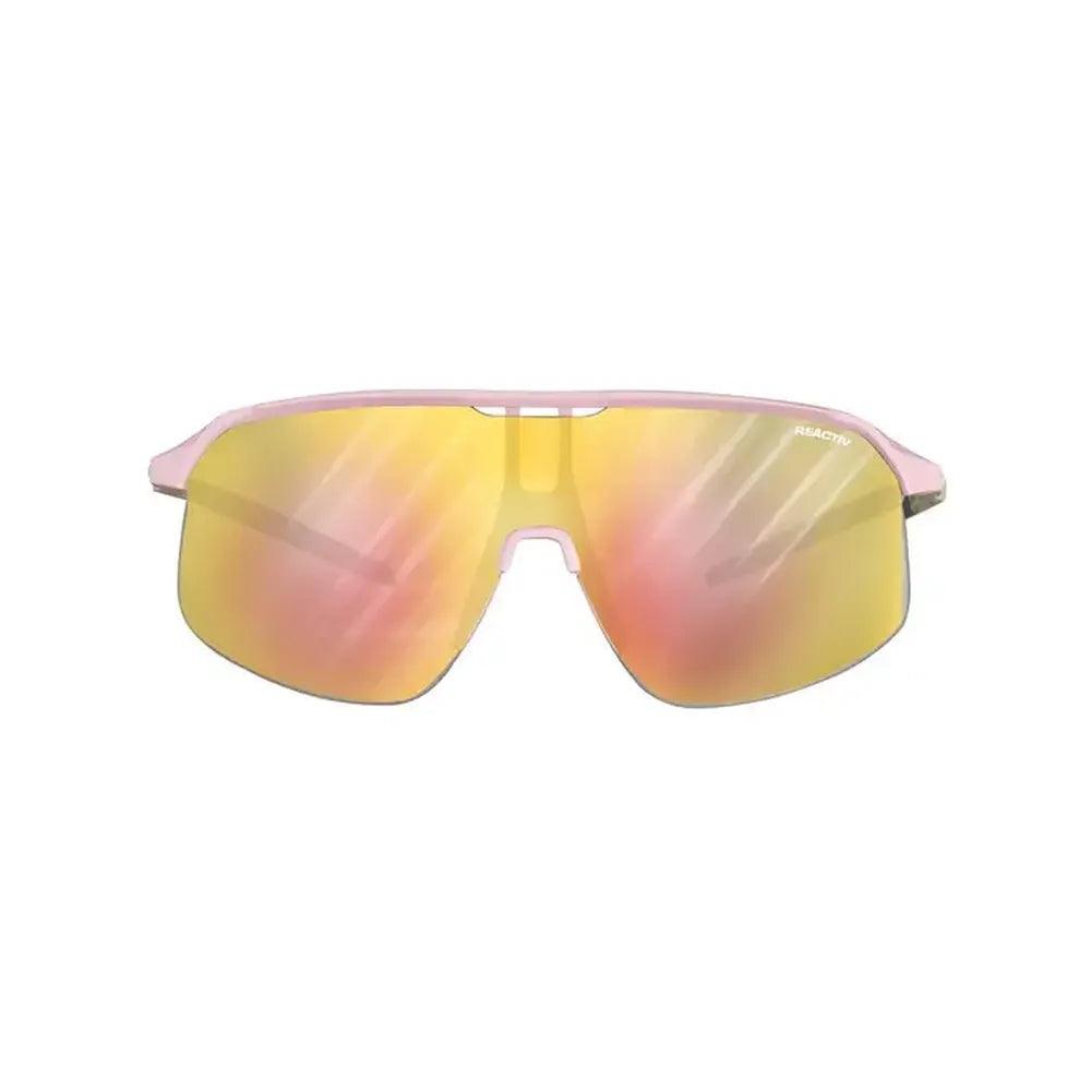 Julbo Density Reactiv 1.3 Sunglasses - Polarized Sports Glasses for Running, Cycling & Outdoor Activities (Pink/Camel)