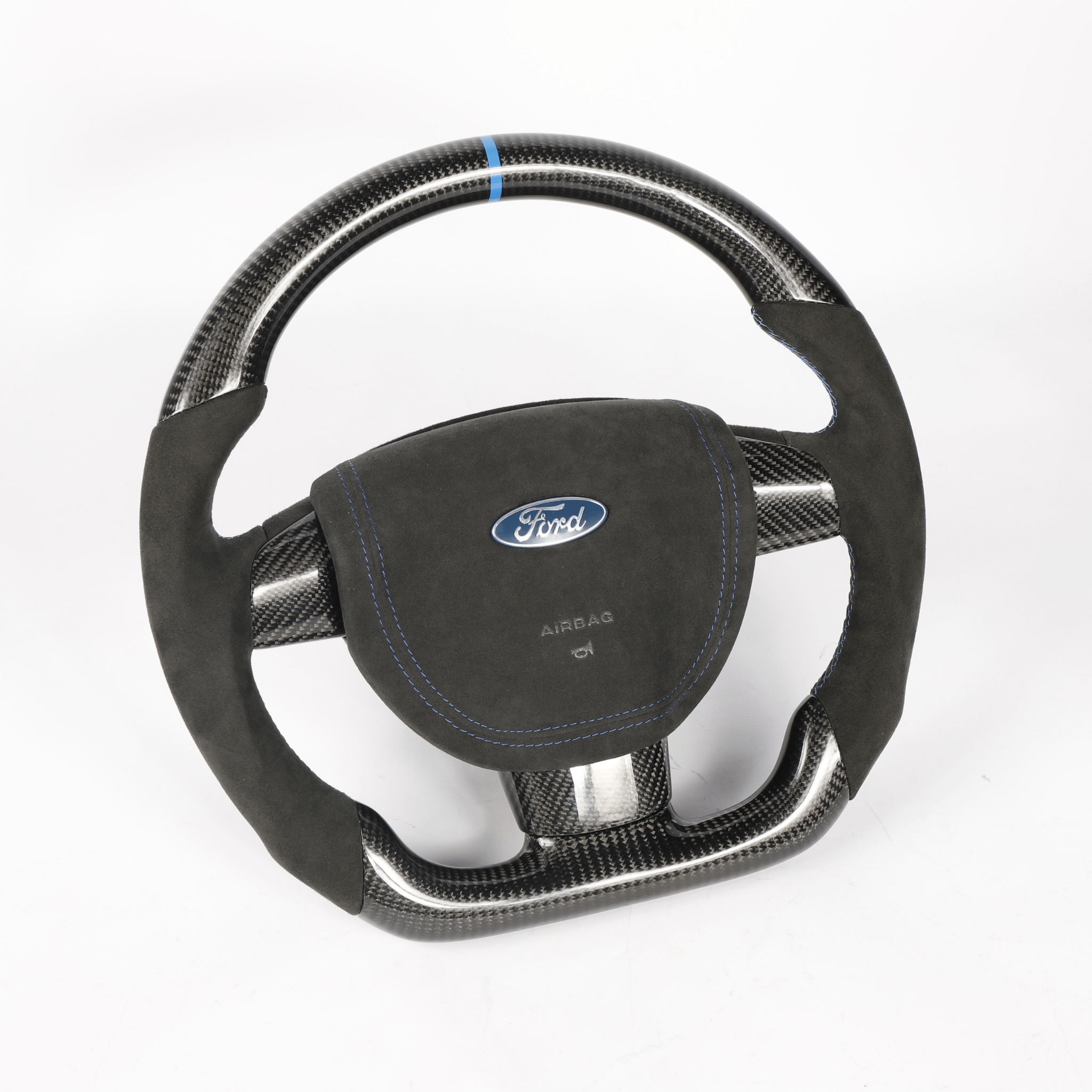 Ford XR5S Custom Carbon Fiber Steering Wheel - Lightweight & Durable Racing Wheel for Mustang, Focus RS | Perfect for Track Days & Performance Driving